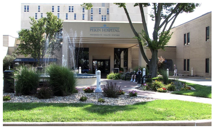 Pekin Hospital Entrance Fountain 2000